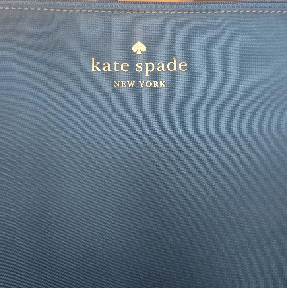 Kate Spade Chelsea Teal Green Nylon Wristlet Pouch